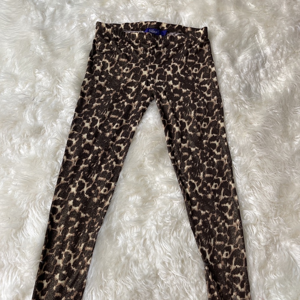 Miley Cyrus & MAX AZRIA leggings M leopard